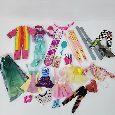Barbie Doll Clothes Clothing 80s 90s Outfits Ski 24 Pieces Bulk Lot Vintage  • $49.90