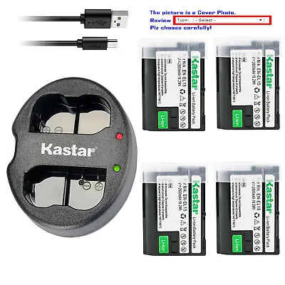 Kastar Battery Dual USB Charger For Genuine Nikon EN-EL15 OEM Nikon MH-25 MH-25A • $31.99