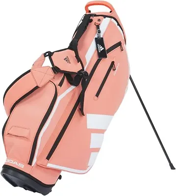 Adidas Golf Men's Stand Caddy Bag THREE BAR 8.5 X 47 Inch 2.6kg Pink DG711 • $390