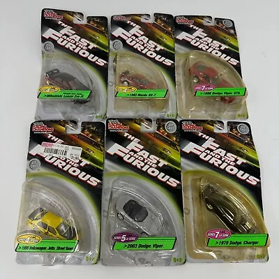 Racing Champions Fast & Furious Jetta Lancer Charger Viper Mazda Rx7 Lot Of 6 • $149.99