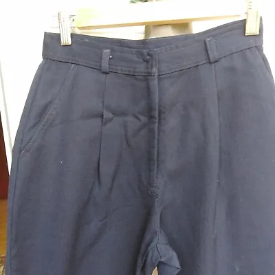 Sportscraft Size 8 Vintage Navy Blue Woollen Dress Pants • $24.99