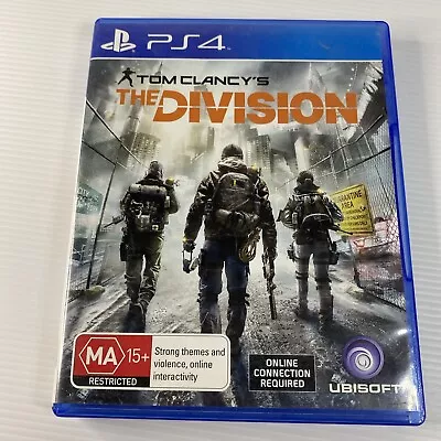 Tom Clancy's The Division PS4 Game PlayStation 4 Ubisoft Region 4 With Manual • $12.45