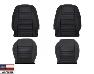 2010 2011 2013 2014 Ford Mustang GT Convertible Coupe Black LEATHER Seat Covers • $138.57