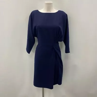 Tara Jarmon Dress Women Size 36 UK 8 Navy Blue • £15