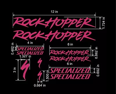 Specialized Rockhopper Classic Vintage Bike Frame Decal Set. Lots Of Colors! • $18