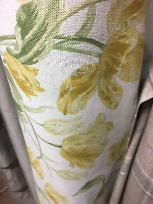 Mtm Curtains Laura Ashley GOSFORD IN CAMOMILE . RARE FIND • £260