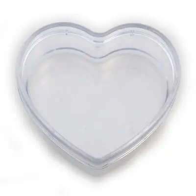 £9.95 • Buy JfM Acrylic Heart Shaped Trinket Box - Transparent - Choose Quantity