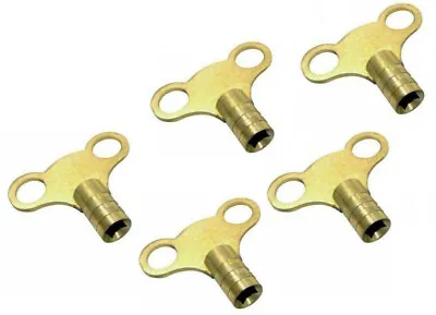 Radiator Plumbing Bleed Bleeding Key Keys Solid Brass For Venting Air Valve X 5 • £3.97