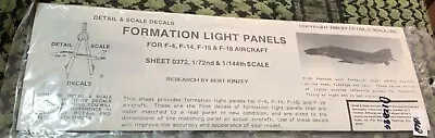 F-4 F-14 F-15 F-18 Formation Lights 1/72 1/144 Detail & Scale 0372 Oop  • $16.95