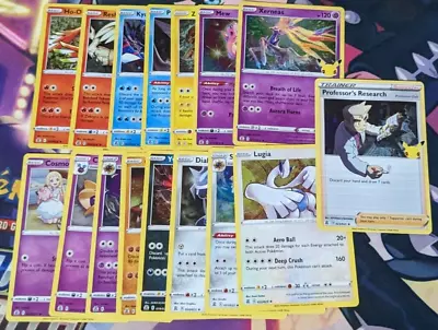 Pokemon TCG Celebrations 25th Anniversary Complete Holo Rare Set Of 16 Card NM • $5.99