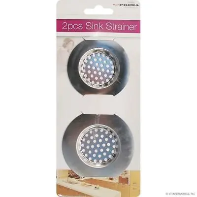2 X Stainless Steel Sink Bath Plug Hole Strainer Basin Hair Trap Drainer Cover  • £2.73