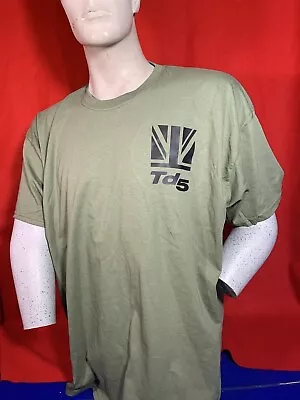 New Landrover  Land Rover Td5 T Shirt T-shirt Olive Green Military Green Size XL • £12.95