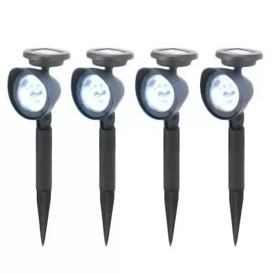 4x Solar LED Spotlight Lamp Stake Spot Light Garden Outdoor Path Prima 1004003 • £17.95