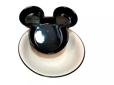 Mickey Mouse Face Shape Pasta Bowl & White Oven Dish Noodles Salad Pasta Plate  • £19.88