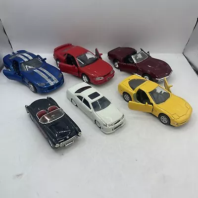 Mixed Diecast Sports Car Lot Viper Stingray Mustang Corvette Accord Size Varies • $5