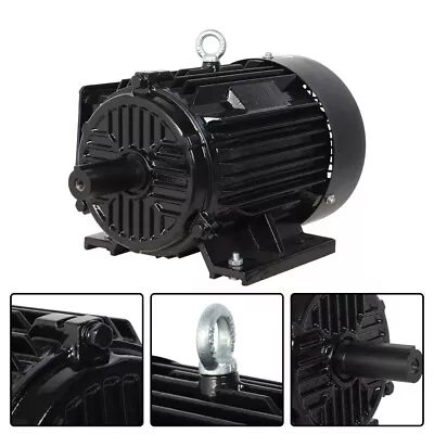5 HP 3 Phase Electric Motor 1800 RPM 184T Frame TEFC 230 / 460 V Severe Duty • $442.99