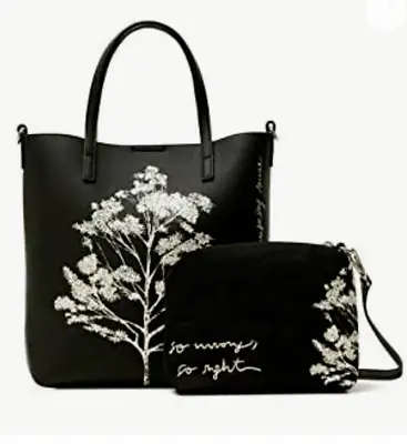 Desigual Women's Faux Leather 2v1 Shopping Bag/ Handbag /Tote Bag/Cross Body Bag • $69