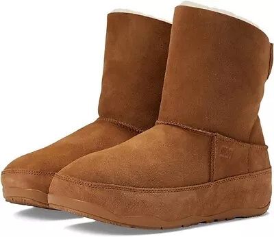 FitFlop Original Mukluk Shorty Double-Face Shearling Boots Light Tan_size Us 8 • $35