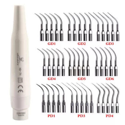 Dental Ultrasonic Piezo Scaler Handpiece /5*Scaling Tips For DTE SATELEC UK • £9.83