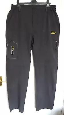 Outdoor Apx Size M - L Black Lightweight Zip Off Trousers To Shorts • £4.99