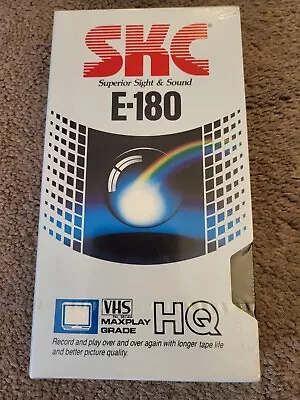 SKC VHS E-180 Maxplay Grade HQ Video Cassette Tape NEW • $9.95