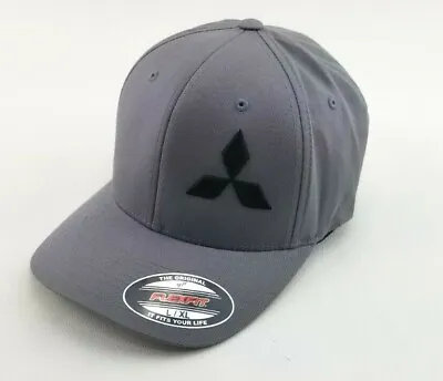 Mitsubishi Hat FlexFit Hat FlexFit Cap Custom Fitted Hat 3d Embroidery Hat • $27