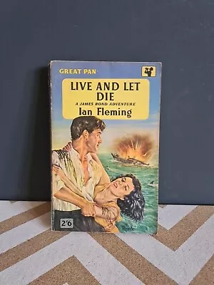 1959 Live And Let Die  Ian Fleming Pan James Bond Rex Archer Paperback • $18.50