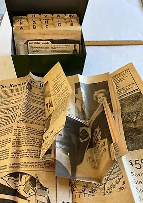 Recipe Box Full Handwritten Typed And Clipped Recipes Vintage Rusty Granny Core • $19.95