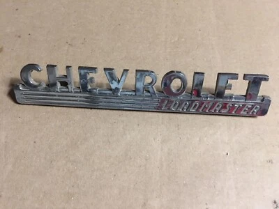 $40 • Buy Vintage 1947 - 1953 Chevrolet Truck LoadMaster Hood Emblem GM 3683135 3100 Rat