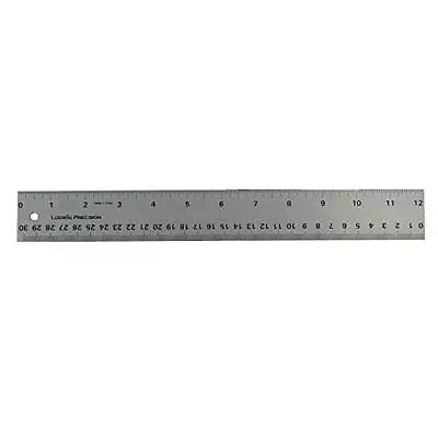 Ludwig Precision Nonslip Backed Aluminum Straight Edge Ruler 12inch Silver • $12.66