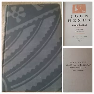 John Henry Copyright 1931 1st Edition Woodcuts By J. J. Lankes • $9.99