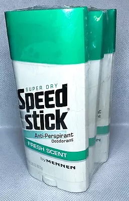 Lot Of 3 Vtg Mennen 1994 Speed Stick Fresh Scent Deodorant Wide Stick 3.25 Oz • $124.99