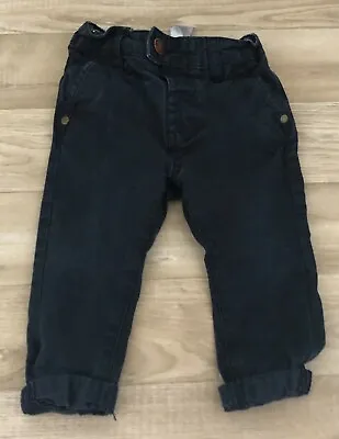 £6 • Buy Baby Boys Navy Next Chinos Size 9-12 Months