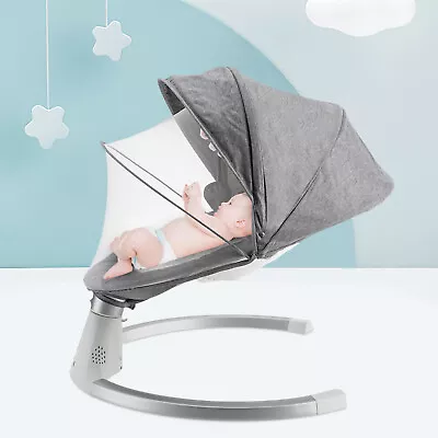 Electric Smart Baby Electric Rocking Chair Baby Swing Cradle W/ Bluetooth Music • £118.80