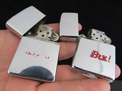 $49.99 • Buy Vintage Zippo Lighters Lot X2 1996 1997 Budweiser Bud