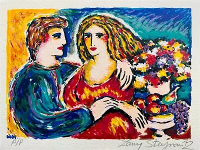 Zamy Steynovitz Love In Jerusalem Hand Signed Limited Serigraph On Paper Art • $39.99