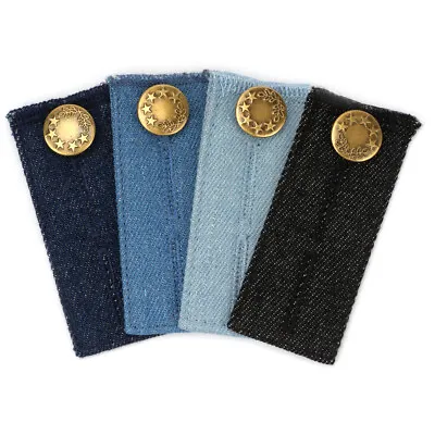 4/8 PCS Denim Waist Extender Button Metal For Jeans Pants Skirt Comfy Expander • $8.77
