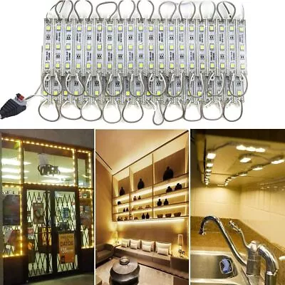 Super Bright IP65 Waterproof 5050 SMD 3 LED Module Light Sign Strip Lamp 12V USA • $284.94