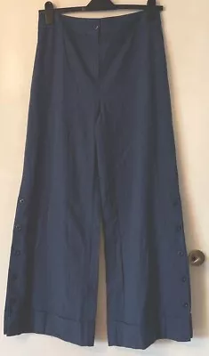 Trendyol  Wide Leg Trousers Size 14 Blue • £7.50