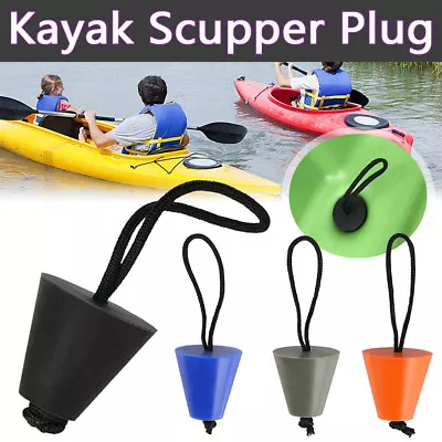 4/8x Universal Kayak Scupper Plug Kit Canoe Drain Holes Stopper Bung Accessories • $18.99