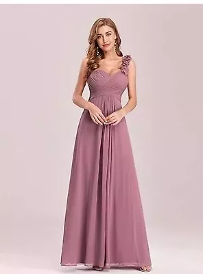 Ever-Pretty Women's Floor Length One Shuolder Empire Waist A Line Chiffon... • £44.99