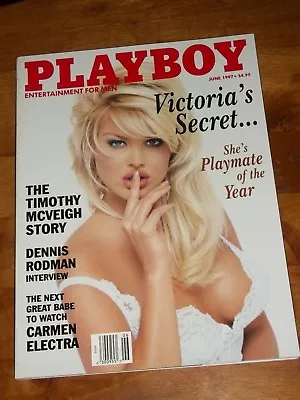 Playboy Magazine June 1997 Victoria Silvstedt • $10