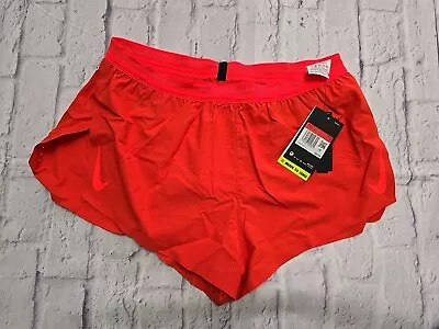 Nike Mens AeroSwift Shorts 2' Lined Orange Volt Drifit ADV Large  • $49.99