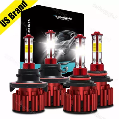 For 2004-2014 Ford F-150 6000K LED Headlight Hi/Lo + FogLight Bulbs Combo 4Bulbs • $22.89