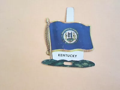 Vintage 1959 ~ KENTUCKY ~ Nabisco Shredded Wheat Advertising  Metal Flag W/Tab • £5.65