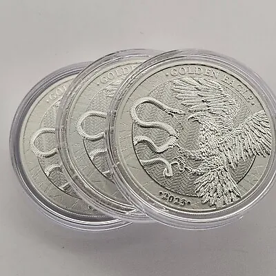 Lot Of 3 - 2023 Germania Mint Malta Golden Eagle 1oz Silver Coins In Capsule • $76