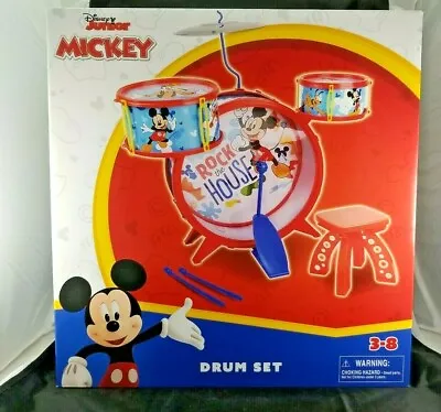 Mickey Mouse Club Drum Set Rare Walt Disney Children's Toy Kit • $79.99