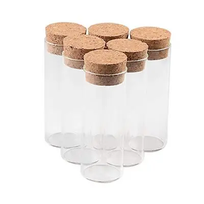 70CC Glass Bottles Vials Jars Test Tube With Cork Stopper Empty 70ml Jars Gla... • $36.75