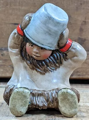 C. Alan Johnson Alaska Native Boy Playing W/Bucket 1962 Figurine • $40