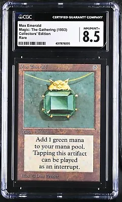 MTG Magic The Gathering CE Collectors Edition Mox Emerald CGC 8.5 NM-MT+ • $1200
